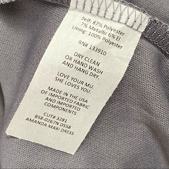 Show me your mumu weddings gray silver backless sleeveless Amanda maxi dress - Picture 8 of 10